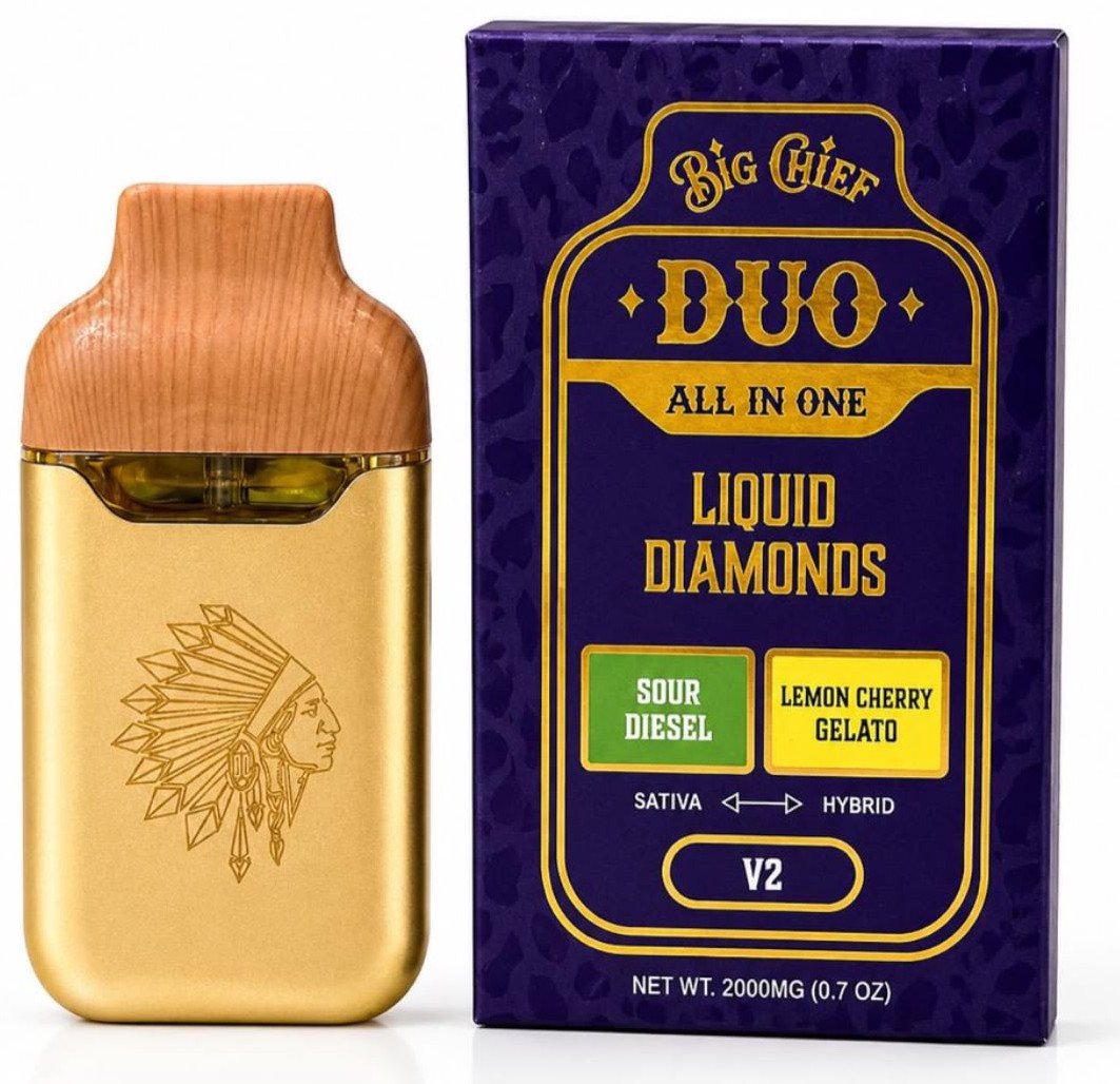 Big Chief DUO V2 – Sour Diesel x Lemon Cherry Gelato